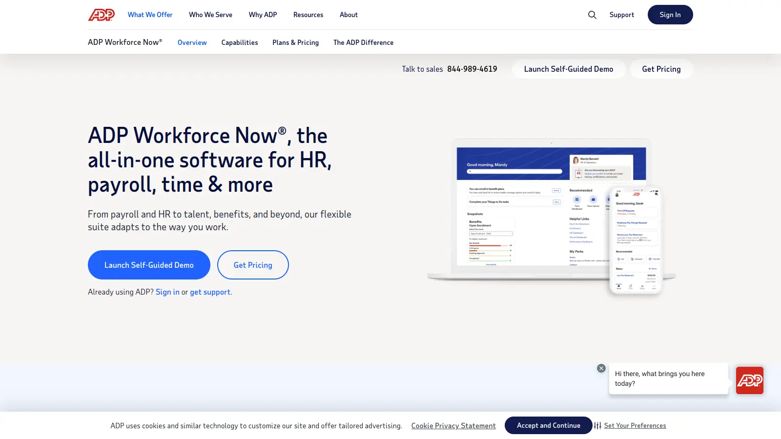 ADP Workforce Now screenshot