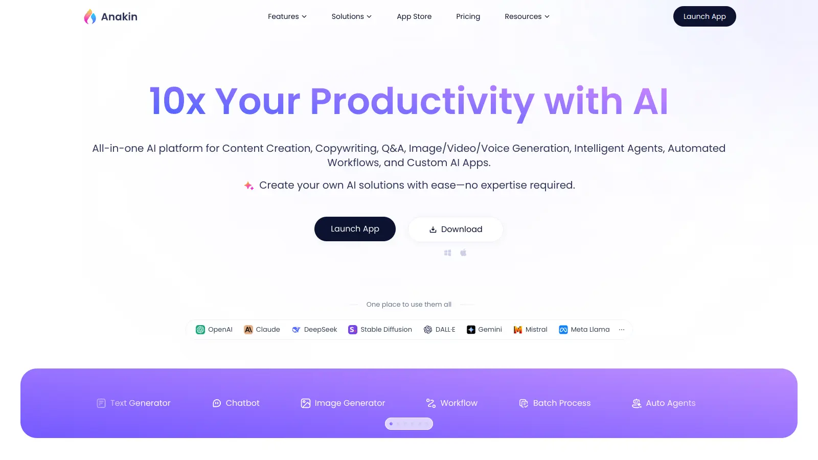 Anakin AI screenshot