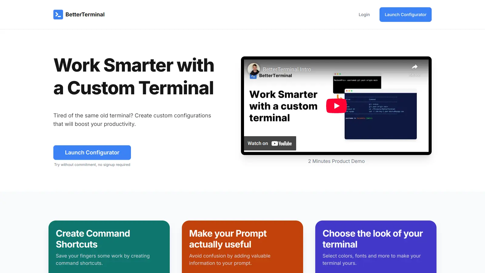 BetterTerminal screenshot