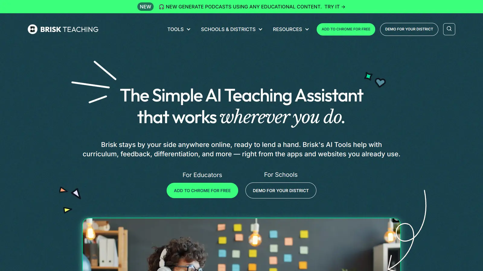 Brisk Teaching screenshot