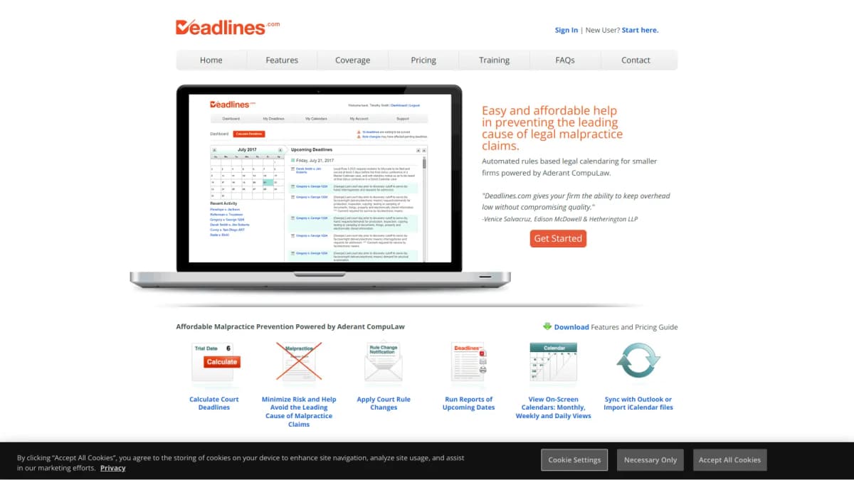 Deadlines screenshot