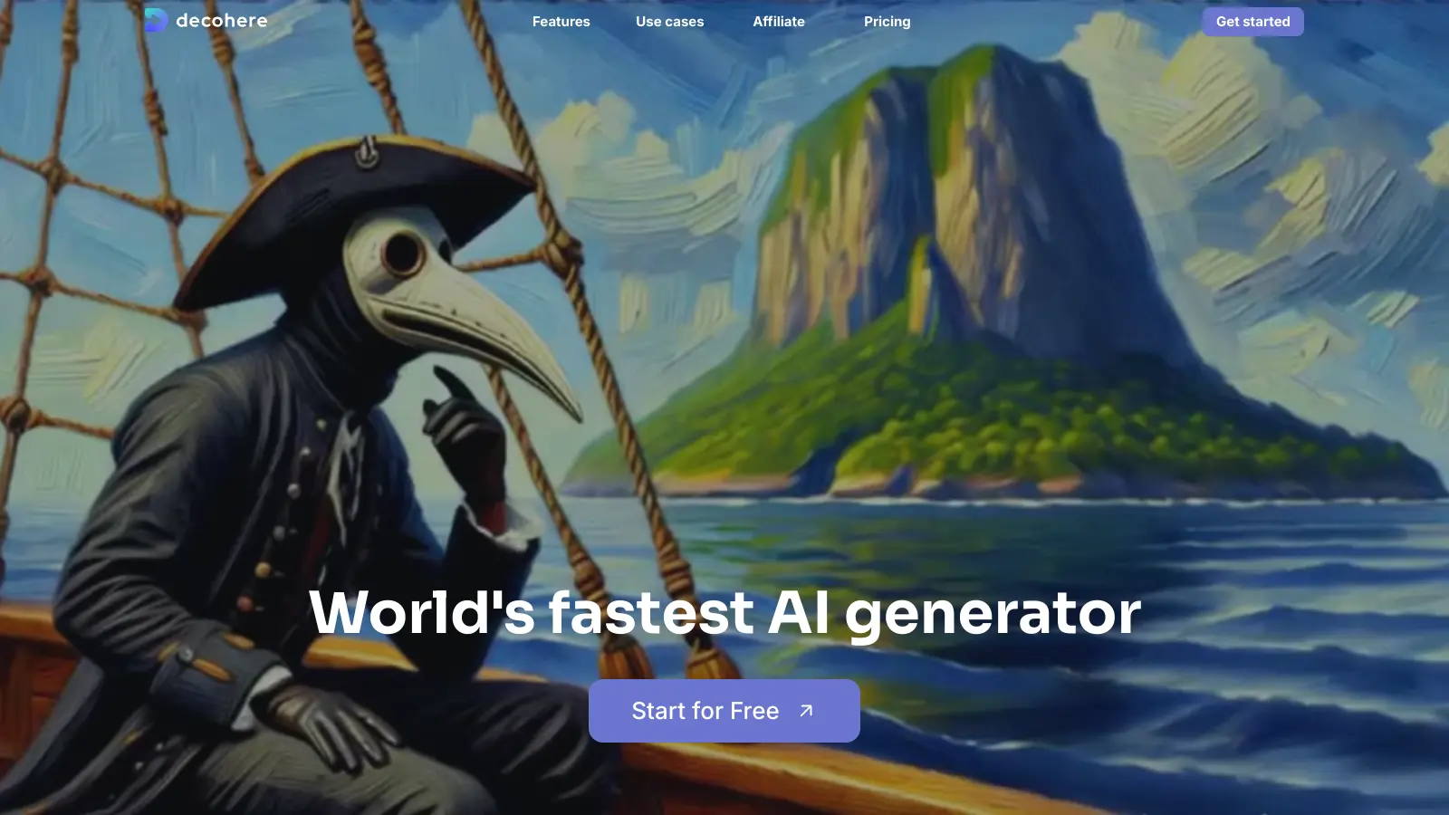 Decohere AI screenshot