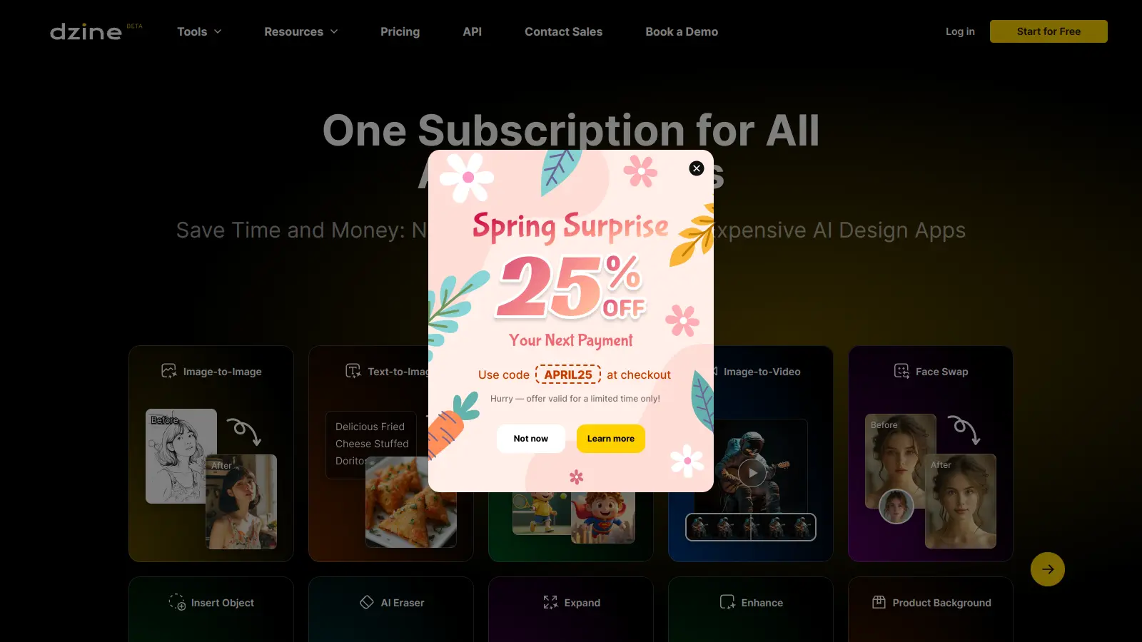 Dzine AI Tool screenshot