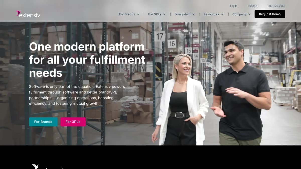 Extensiv 3PL screenshot
