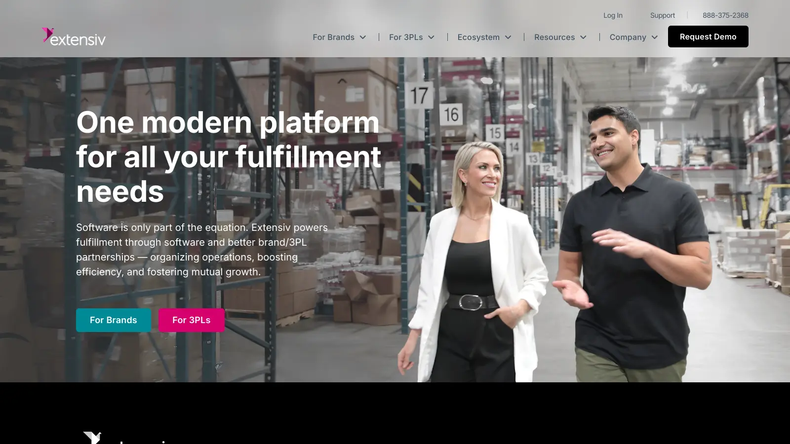 Extensiv 3PL screenshot