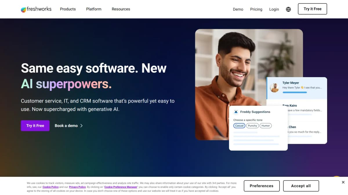 Freshworks screenshot