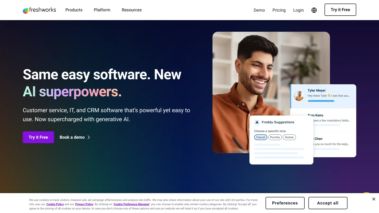Freshworks screenshot