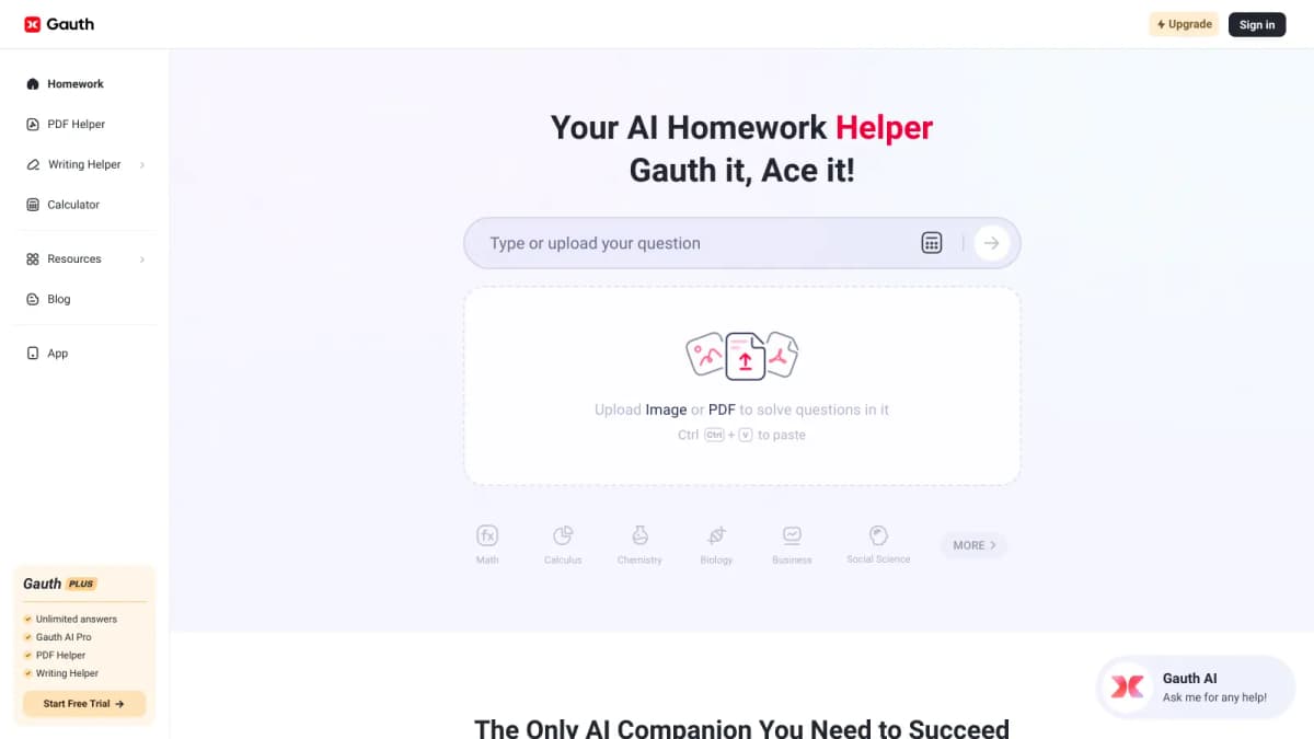 GauthMath screenshot