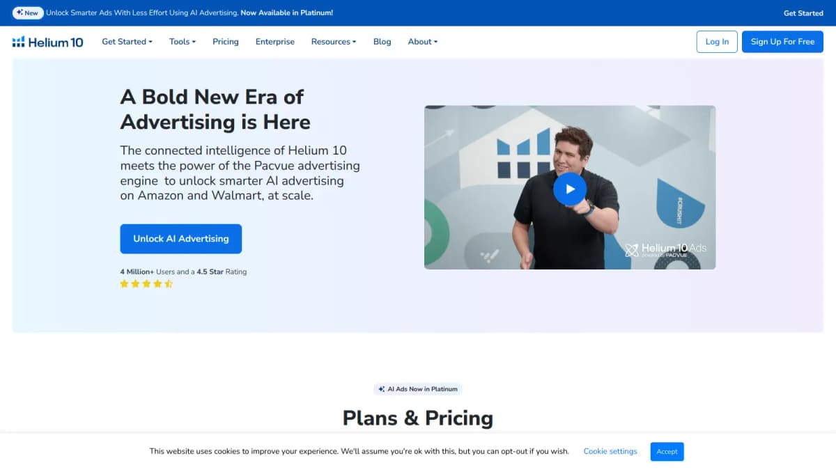 Helium 10 screenshot