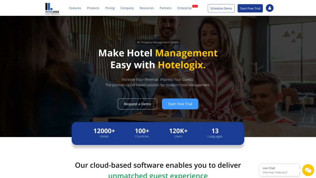 Hotelogix screenshot