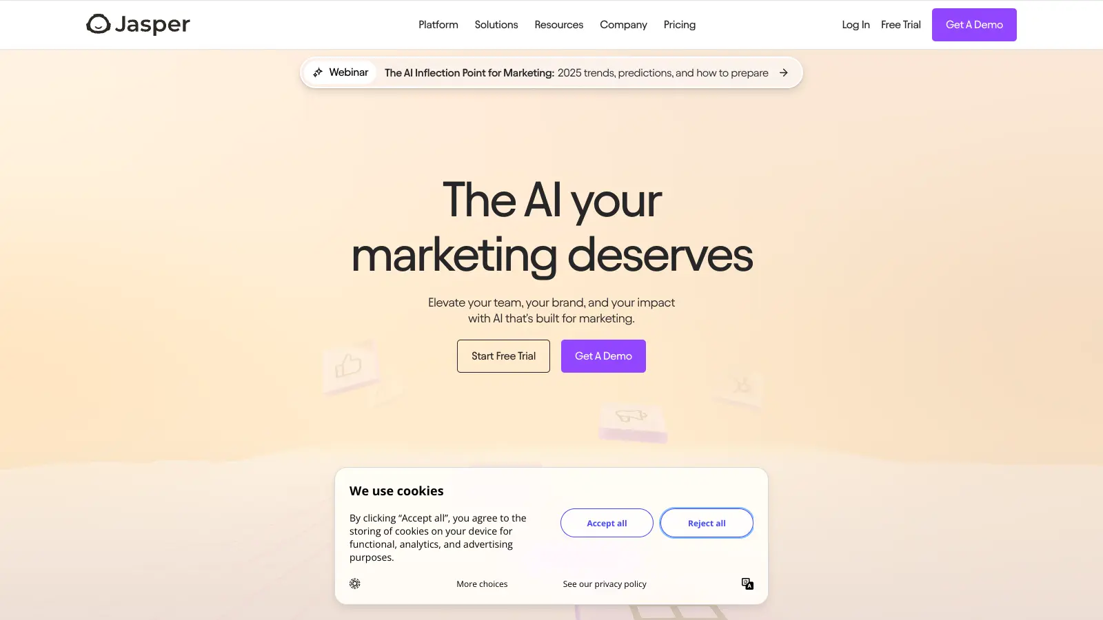 Jasper AI screenshot