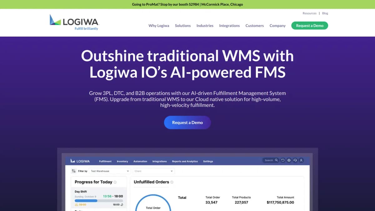 Logiwa screenshot