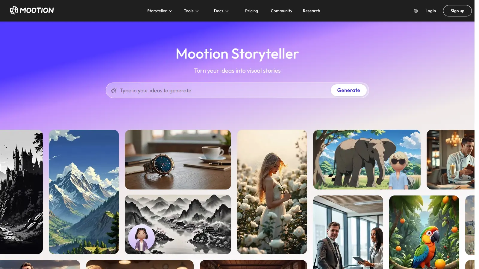 Mootion AI screenshot