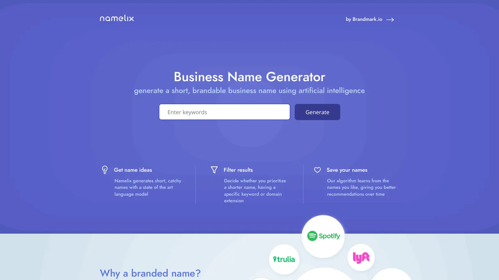 Namelix screenshot