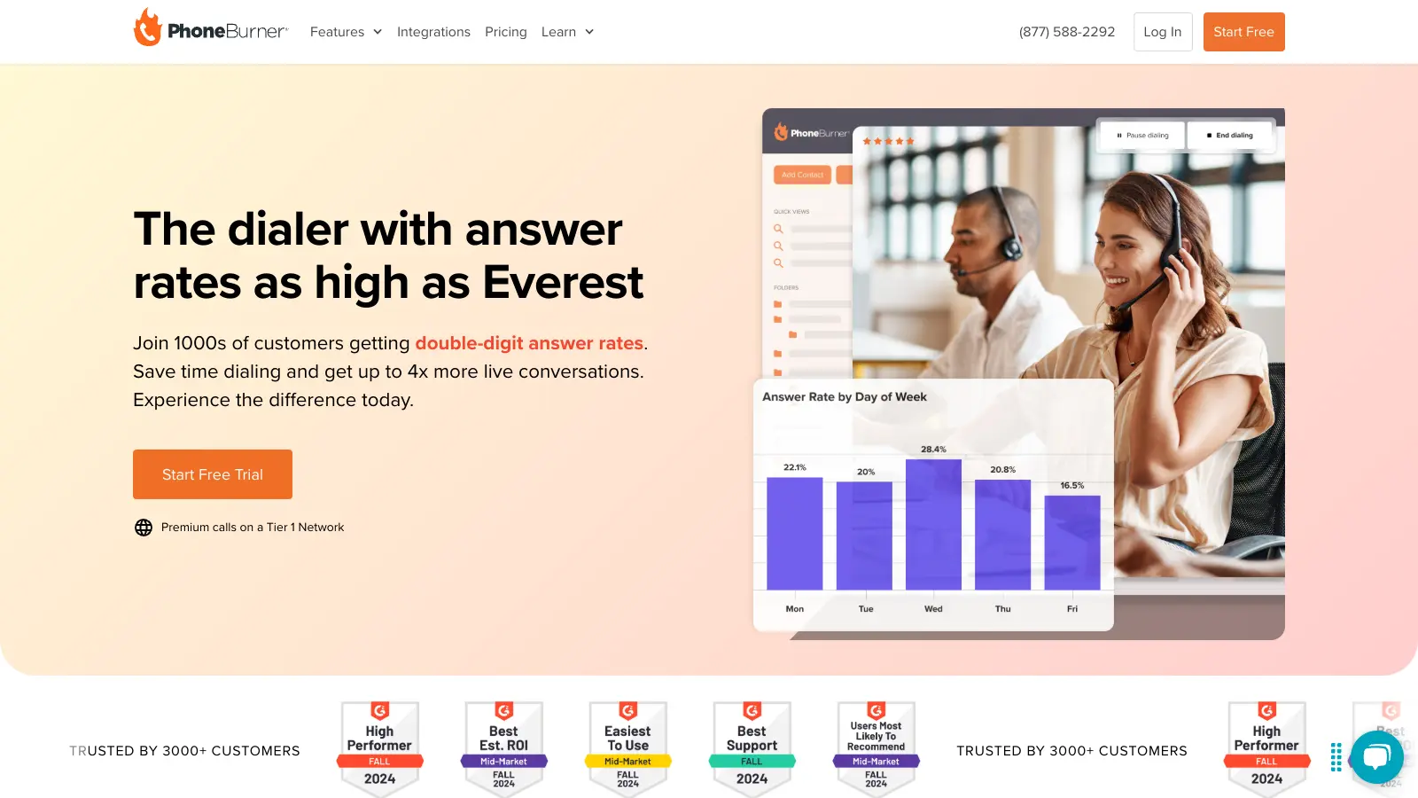 PhoneBurner screenshot