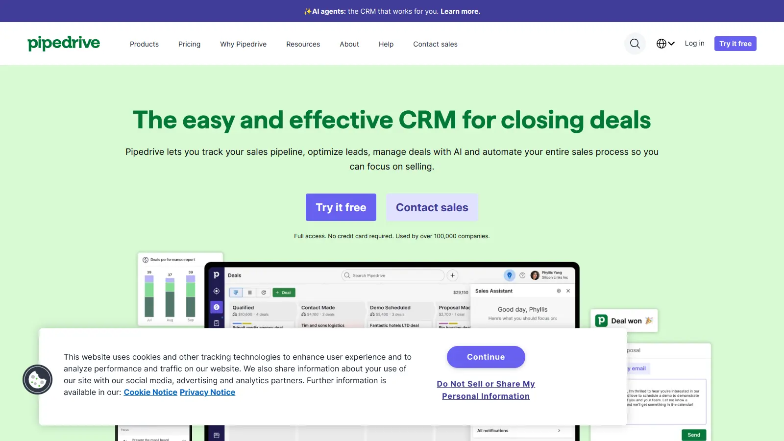 Pipedrive screenshot