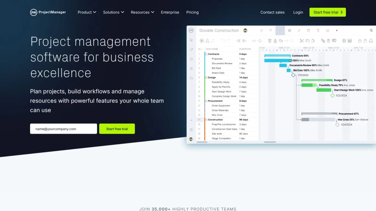 ProjectManager screenshot