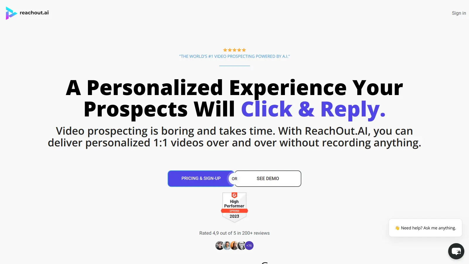ReachOut.Ai screenshot