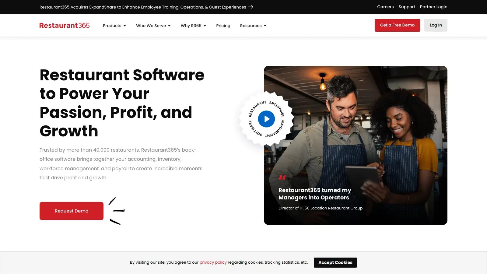 Restaurant365 screenshot