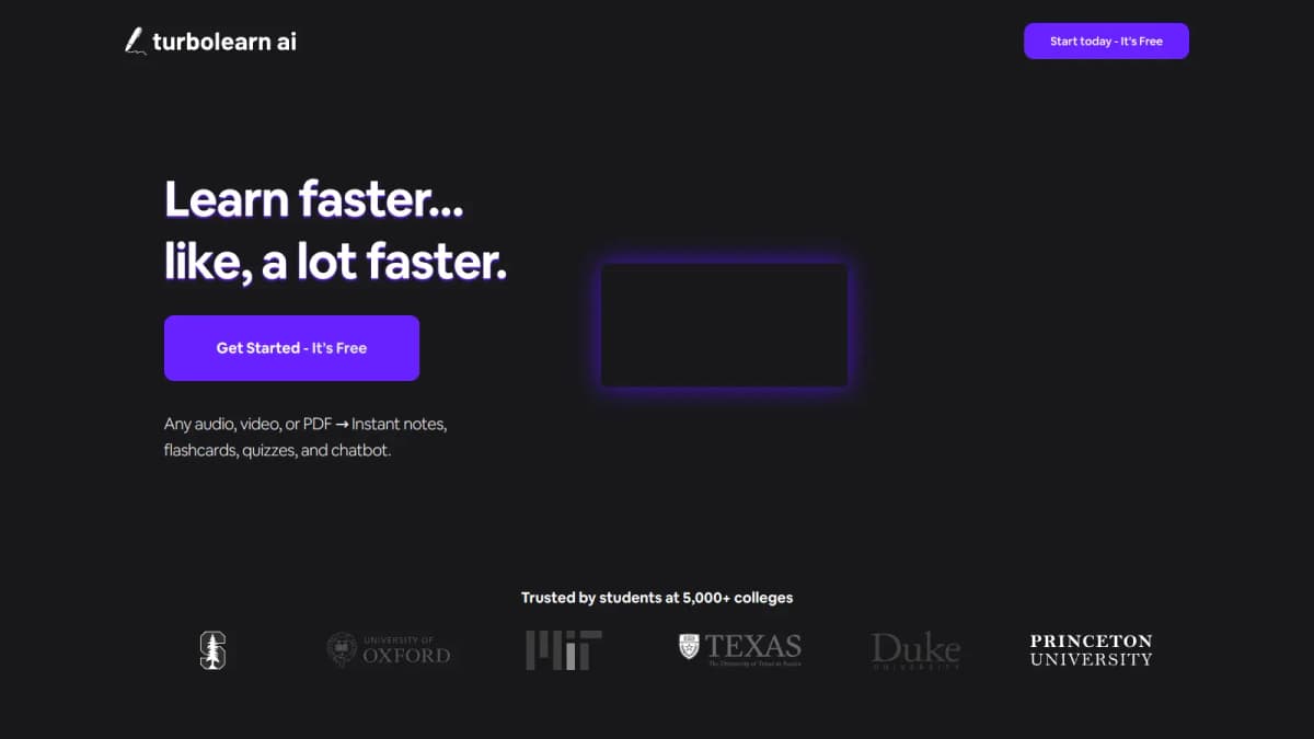 TurboLearn AI screenshot