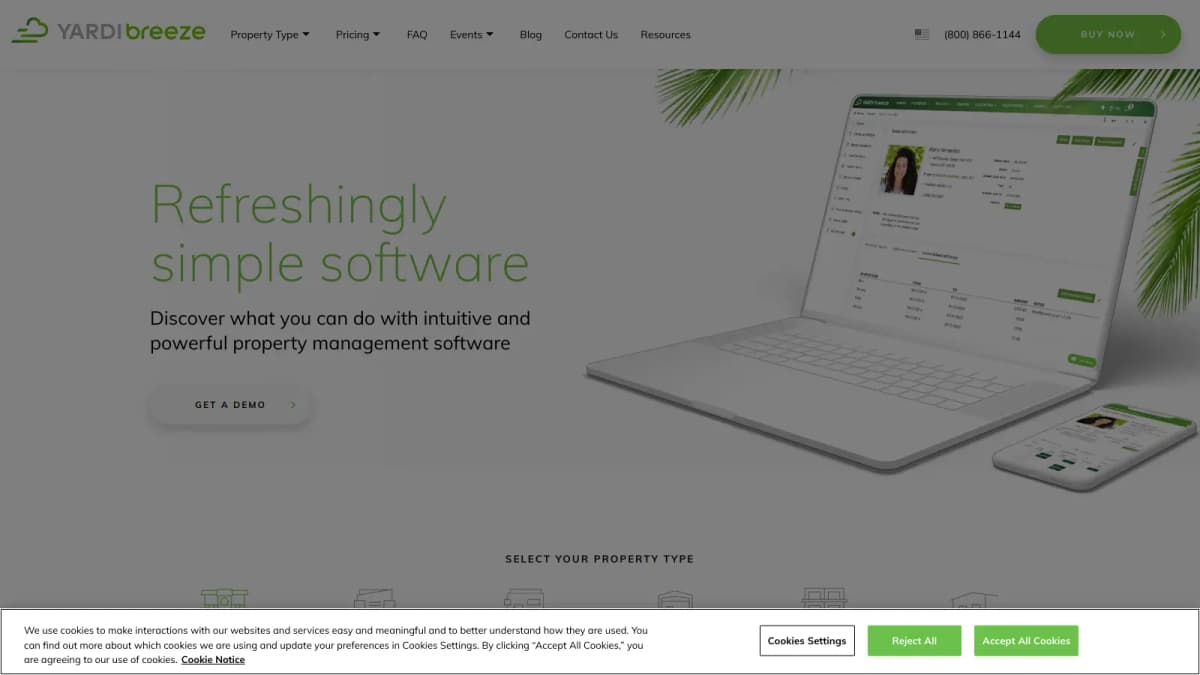 Yardi Breeze screenshot