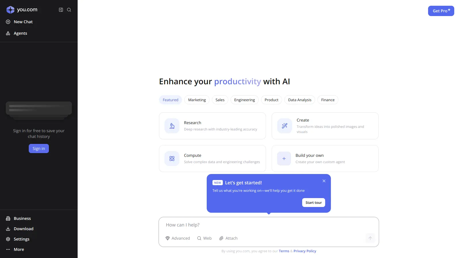 You.com screenshot
