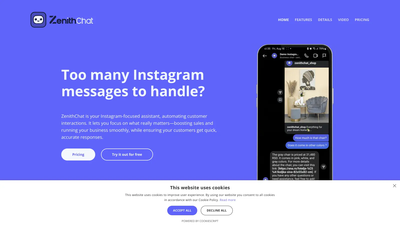 ZenithChat screenshot